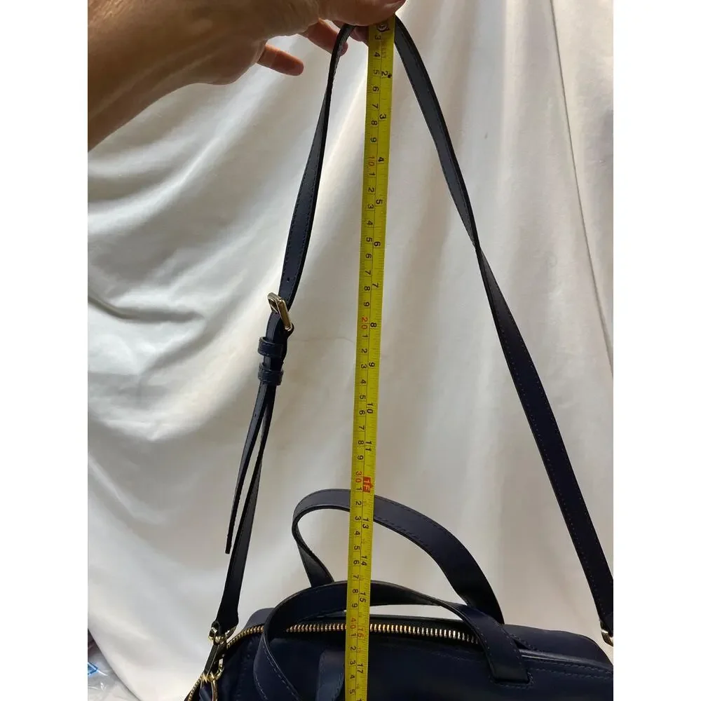 Kate Spade Navy Blue Calf-Hair Shoulder Crossbody Bag